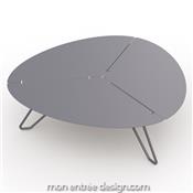 Table Basse Design Rtro Aluminium Loom