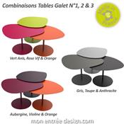 Table Basse Design Métal Galet N°3