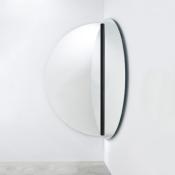 Miroir Design Rond Lumineux Corner Luna Black M 150cm