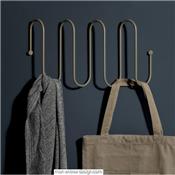 Porte Manteau Design Entre Curl L steel gray