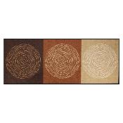 Grand Tapis d'Entrée Design Nestor Mocca 75 x 190