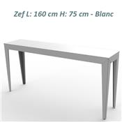 Console Entrée Design Zef 160 - Acier ou Alu - 3 Hauteurs 