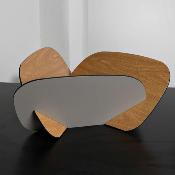 Porte Revue Design Bois Opla Big- Gris et bois 