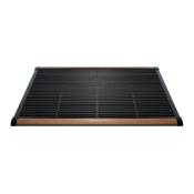 Paillasson Extérieur Design Alu Anthracite + Teck 120x70cm