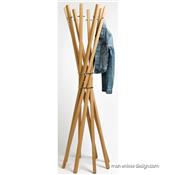 Porte Manteau Sur Pied Bois Design Marilyn - 3 Essences