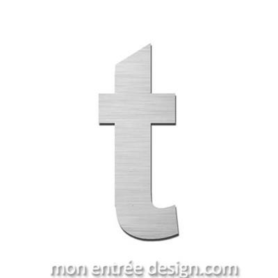 Lettre inox t