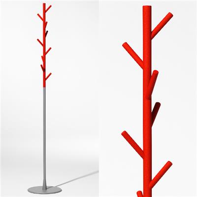 Porte Manteau Sur Pied Sticks Floor Rouge / Gris