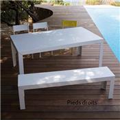 Banc Design Zef 160 - Acier ou Aluminium