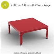 Table Basse Industrielle Design Carrée Hegoa 79x79