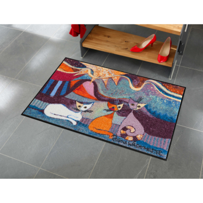 Tapis Paillasson Design Chat Le Onde 50x75