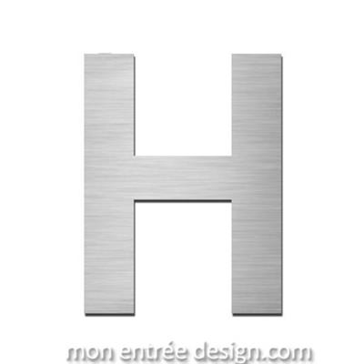 Lettre inox H