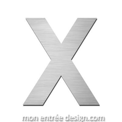 Lettre inox X