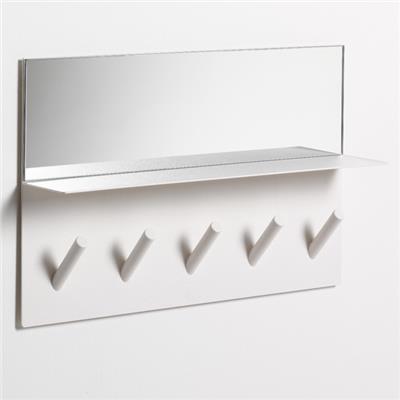 Porte Manteau Miroir Sticks Mirror - blanc