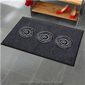 Tapis Entrée Antidérapant AnthraCircle 50x75