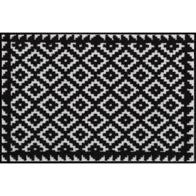 Tapis d'Entrée Tabuk Noir & Blanc - 50x75 cm