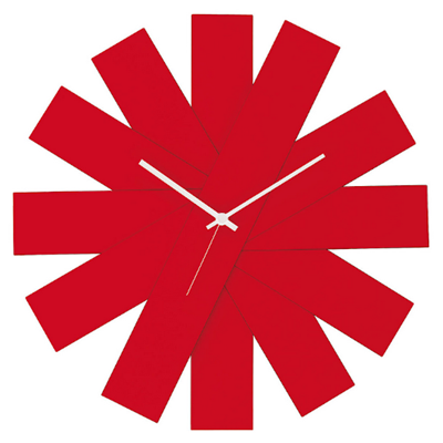 Horloge Murale Design Rock Around The Clock Rouge