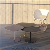 Table Basse Gigogne Design Galet - Lot de 3