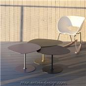 Table Basse Gigogne Design Galet - Lot de 3