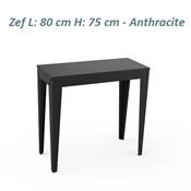 Console Entrée Design Zef 80 - Acier ou Alu - 3 Hauteurs  