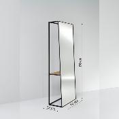 Miroir Etagère sur pied Chassis Black XL 