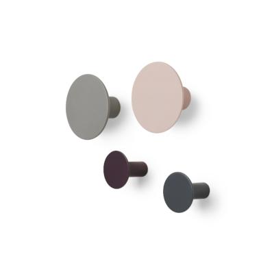 Patère Design Ponto 4 Couleurs - Lot de 4