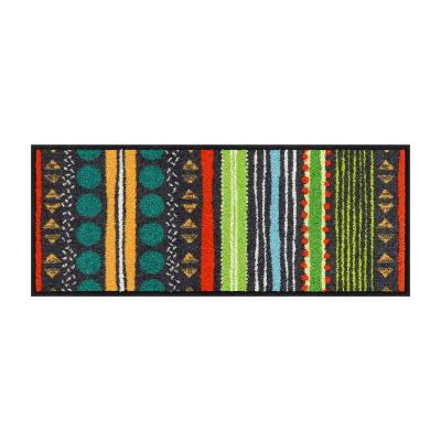 Tapis paillasson d'Entrée Etroit Composition colorée 30x75cm