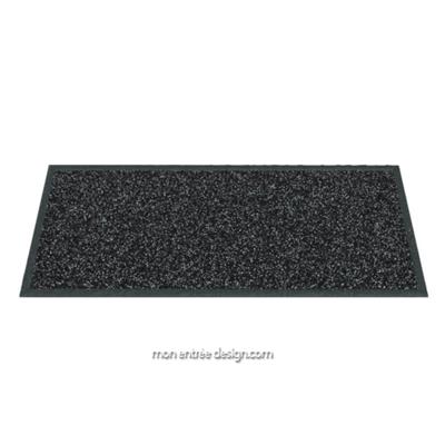 Paillasson Design Haute Qualité Cuir Anthracite 90x60