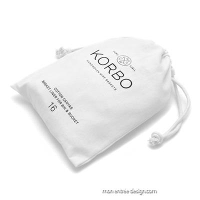 Sac Blanc pour Panier Rangement Korbo 24 litres