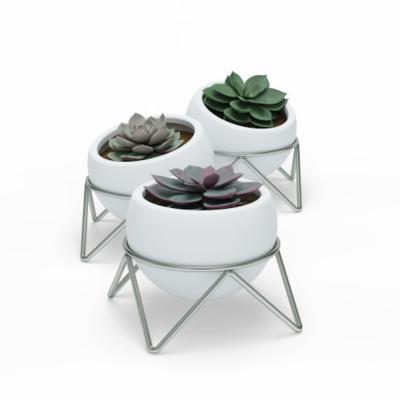 Pot de Fleurs Blancs Potsy - Lot de 3