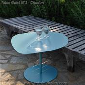 Table Basse Design  Métal Galet N°1