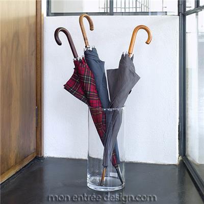 Porte Parapluie Design en Verre Clair 0510