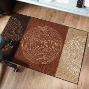 Tapis d'Entrée Moderne Nestor Mocca - 75x120
