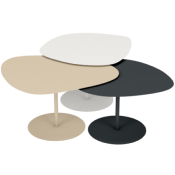 Table Basse Gigogne Design Galet - Lot de 3