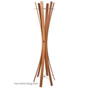 Porte Manteau Sur Pied Bois Frêne ou Chêne Naomi - 4 Couleurs
