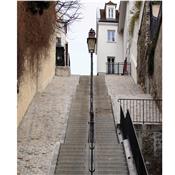 Trompe l'Oeil Porte Escalier Montmartre - 3 Matières