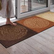 Grand Tapis d'Entrée Design Nestor Mocca 75 x 190