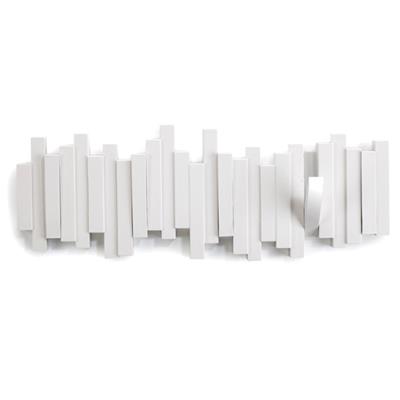 Porte Manteau Mural Sticks Multi Hook blanc