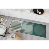 Grand Tapis d'Entre Moderne Nestor Vert Beige - 75x190