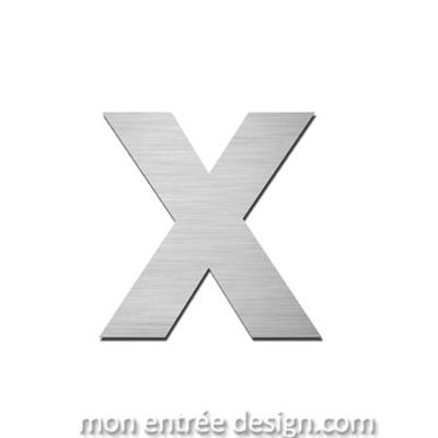 Lettre inox x