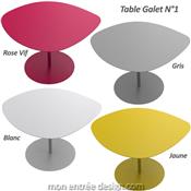Table Basse Design  Métal Galet N°1
