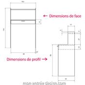 Bureau Console en Verre Design Bonheur du Jour