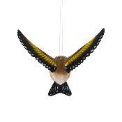 	Décoration en bois sculpté main - Chardonneret Élégant Volant - Wildlife Garden 