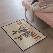 Tapis d'Entrée Absorbant Ruban léopard - 50x75