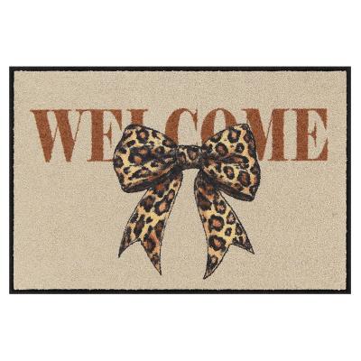 Tapis d'Entrée Absorbant Ruban léopard - 50x75