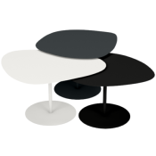 Table Basse Gigogne Design Galet - Lot de 3