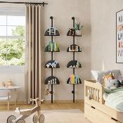 Etagère sur pied réglable et personnalisable - Solis - Noir - Umbra 