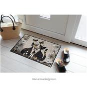 Tapis d'Entrée Gatti con fiori 50x75