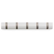 Porte Manteau Mural Design Flip 5 Hook Blanc Brillant