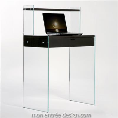 Bureau Console en Verre Design Bonheur du Jour