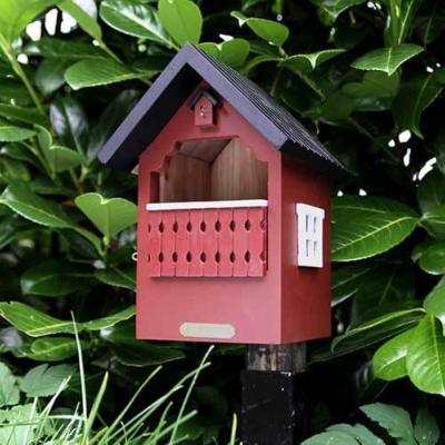 Mangeoire Oiseaux Nichoir Oiseaux Balcon Rouge